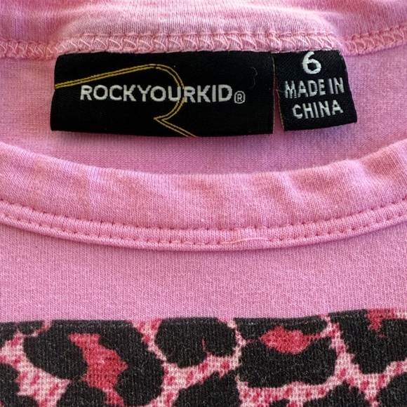 Rock Your Kid Pink Santa Graphic Kids Tee 6 - Picture 5 of 8